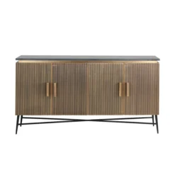 Dressoir Goud Met Marmer -BEPUREHOME Winkel richmond interiors ironville dressoir goud met marmer 04