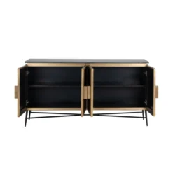 Dressoir Goud Met Marmer -BEPUREHOME Winkel richmond interiors ironville dressoir goud met marmer 06