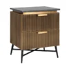 Gouden Nachtkastje Met Marmer -BEPUREHOME Winkel richmond interiors ironville gouden nachtkastje met marmer 01