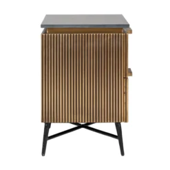 Gouden Nachtkastje Met Marmer -BEPUREHOME Winkel richmond interiors ironville gouden nachtkastje met marmer 02