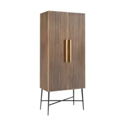 Gouden Wandkast Ribbelmotief -BEPUREHOME Winkel richmond interiors ironville gouden wandkast ribbelmotief 01