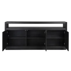 Dressoir Zwart Eiken -BEPUREHOME Winkel richmond interiors oakura dressoir zwart eiken 04