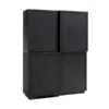 Wandkast Zwart Eiken Hout 1 Wandkast Zwart Eiken Hout -BEPUREHOME Winkel richmond interiors oakura tetrad wandkast zwart eiken hout 01