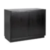 Zwart Dressoir 2-deurs Eiken -BEPUREHOME Winkel richmond interiors oakura zwart dressoir 2 deurs eiken 01