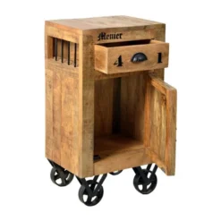 Rustiek Nachtkastje Van Mangohout 11 Rustiek Nachtkastje Van Mangohout -BEPUREHOME Winkel rustiek nachtkastje op wielen 03