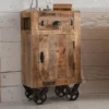 Rustiek Nachtkastje Van Mangohout -BEPUREHOME Winkel rustiek nachtkastje op wielen lavis porter 01