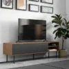 Tv-meubel 1 Tv-meubel -BEPUREHOME Winkel temahome ampere tv meubel grijs met walnoot 01 1