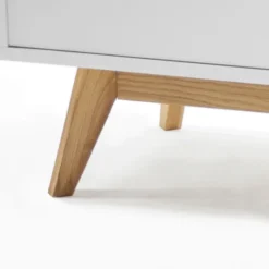 Dressoir Mat Wit Met Eiken -BEPUREHOME Winkel tenzo bess dressoir eiken 05