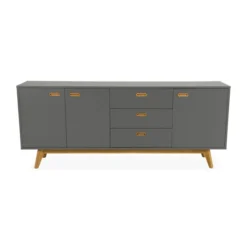 Dressoir Mat Wit Met Eiken -BEPUREHOME Winkel tenzo bess dressoir eiken 07