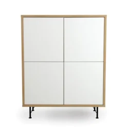 Eiken Wandkast Mat Zwart -BEPUREHOME Winkel tenzo flow eiken wandkast 08