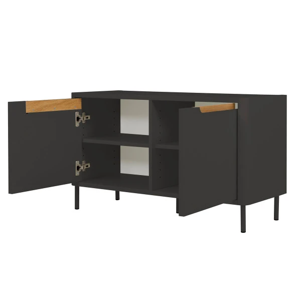 Laag Kastje Met Twee Deuren 6 Laag Kastje Met Twee Deuren - Afbeelding 4