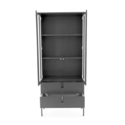 Moderne Vitrinekast Mat -BEPUREHOME Winkel tenzo uno hoge vitrinekast 03
