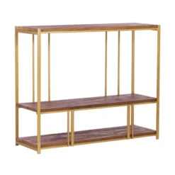 Stellingkast Goud Met Mangohout