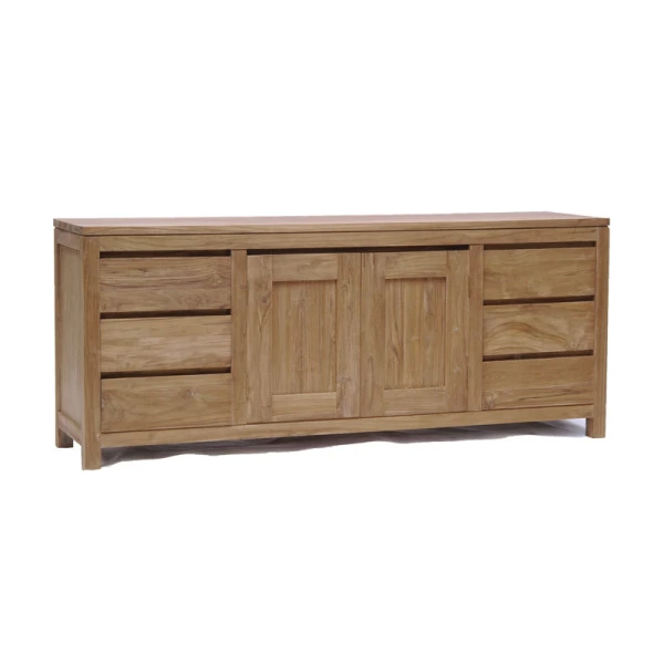 Teak Hout Dressoir Onbehandeld 180 Cm - Afbeelding 2