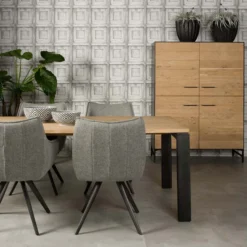 Wandkast Eiken Met Metaal -BEPUREHOME Winkel tower living lido wandkast eiken met metaal 04