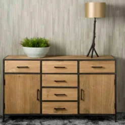 Dressoir Gerookt Eiken 160 Cm -BEPUREHOME Winkel tower living luna dressoir gerookt eiken 160 cm 02