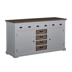 Landelijk Dressoir Met Manden 161 Cm -BEPUREHOME Winkel tower living napoli landelijke dressoir met manden 161cm 02