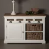 Dressoir Landelijk Met Manden -BEPUREHOME Winkel tower living napoli smal dressoir met manden 01