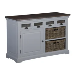 Dressoir Landelijk Met Manden -BEPUREHOME Winkel tower living napoli smal dressoir met manden 02