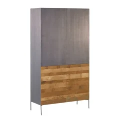Design Kast Teak En Metaal 9 Design Kast Teak En Metaal -BEPUREHOME Winkel tower living pandora wandkast metaal en hout 02