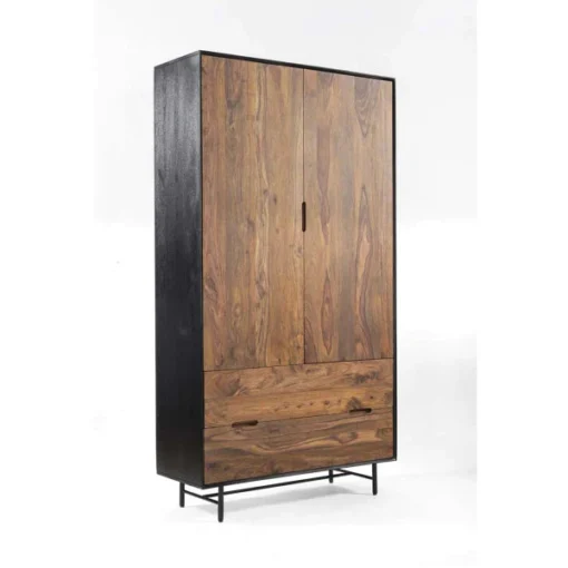 Grote Wandkast Sheesham Hout -BEPUREHOME Winkel tower living taviano grote wandkast sheesham hout