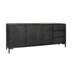 Vissengraat Houten Dressoir -BEPUREHOME Winkel tower living ziano vissengraat houten dressoir 01