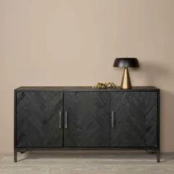 Zwarte Vissengraat Dressoir