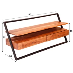 TV-meubel Industrieel Acacia Hout -BEPUREHOME Winkel tv meubel industrieel design lean giani 04