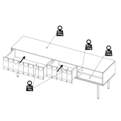 TV Kast Donkerbruin -BEPUREHOME Winkel tv kast donkerbruin bodio curb 01 1