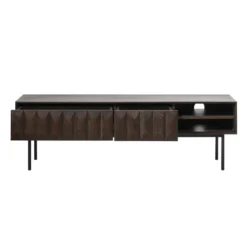 TV Kast Donkerbruin -BEPUREHOME Winkel tv kast donkerbruin bodio curb 03