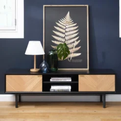 Tv-meubel Met Vissengraatpatroon