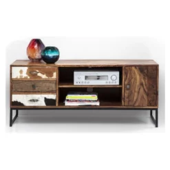 Tv-meubel Sheesham En Koehuid -BEPUREHOME Winkel tv meubel rodeo kare design 08 800x800 1