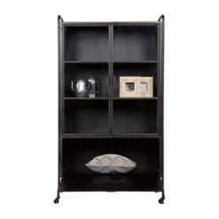 BePureHome Vitrinekast Op Wielen -BEPUREHOME Winkel vitrinekast op wielen bepure steel 05