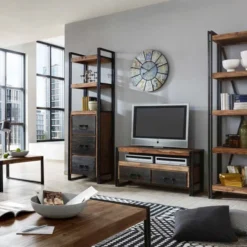 Smalle Kast Sheesham Hout -BEPUREHOME Winkel wandkast lavis havel 03 800x800 1