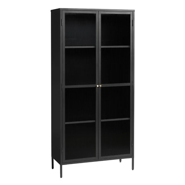 Wandkast Met Ribbelglas 4 Wandkast Met Ribbelglas - Afbeelding 2