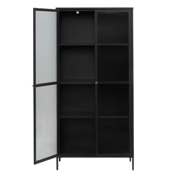 Wandkast Met Ribbelglas 6 Wandkast Met Ribbelglas - Afbeelding 4