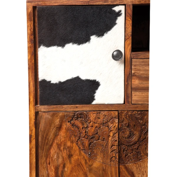 Kast Sheesham Hout Koeienhuid 7 Kast Sheesham Hout Koeienhuid - Afbeelding 5