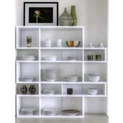 Design Boekenkast Wit 160 Cm -BEPUREHOME Winkel witte kast tundo amavel 160 04 800x800 1