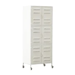 WOOOD Zwarte Lockerkast Op Wielen -BEPUREHOME Winkel woood boaz verrijdbare lockerkast 02