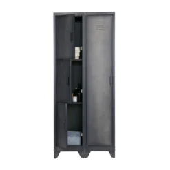 WOOOD Smalle Lockerkast Metaal -BEPUREHOME Winkel woood cas metalen lockerkast 05