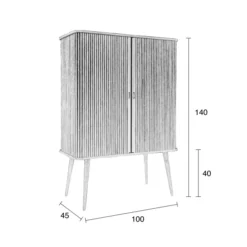 Zuiver Design Wandkast Walnoot -BEPUREHOME Winkel zuiver barbier walnut design wandkast walnoot 13