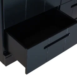 WOOOD Zwarte Kledingkast 2-deurs Met Lades -BEPUREHOME Winkel zwarte kledingkast 2deurs met lades woood connect 09