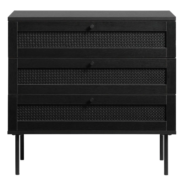 Zwarte Wandkastje Met Rotan 6 Zwarte Wandkastje Met Rotan - Afbeelding 4