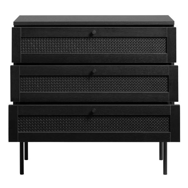 Zwarte Wandkastje Met Rotan 5 Zwarte Wandkastje Met Rotan - Afbeelding 3